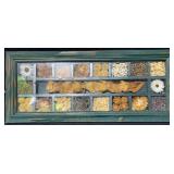 Rustic Green Shadow Box Wall Display