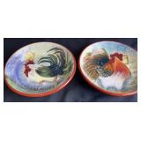 Certified International Rooster Bowls