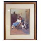 John Morgan ï¿½Playing With Kittyï¿½ Print