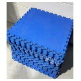 Uline Blue Interlocking Foam Floor Tiles 100sqft