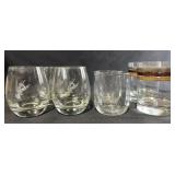 Vintage Barware Glasses Collection