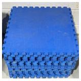 Uline Blue Interlocking Foam Floor Tiles 100sqft