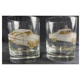 Vintage Ford Thunderbird Whiskey Glasses