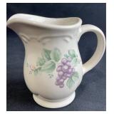 Pfaltzgraff Grapevine Creamer Pitcher 4.5 in