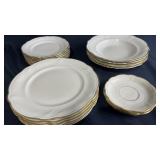Hutschenreuther Bavaria Gold Trim China Set