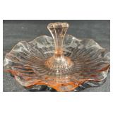 Pink Depression Glass Tidbit Tray