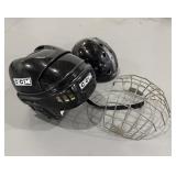 CCM Hockey Helmet & Cage + Bell XG Street Helmet