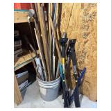 Metal Stakes Wood Handles Ice Scrapers