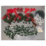 Christmas Wreaths & Lighted Garland