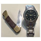 Pulsar Menï¿½s Watch & Pakistan Pocket Knife