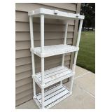 White Plastic 4 Ft. Shelf Small