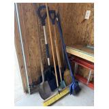 Brooms, Shovel, Snow Shovels Lot
