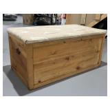 Cushion Top Cedar Storage Bench