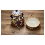 Tabletops Gallery 'Tellina' Hand-Painted Ceramic