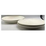 4 Thomas O'Brien Ivory Snow Leaf Dinner Plate