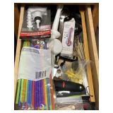 Straws, Knife, Spatula, And More.