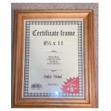 Slid Wood Certificate Frame