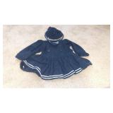 Vintage Child/ Doll Dress And Hat