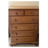 Wood Maple Dresser 35x21.25x47'