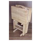 5 Piece Tv Tray Table Set 19x14.5x28'