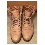 Justin Leather Lace-up Packer Boots Sz 10 1/2