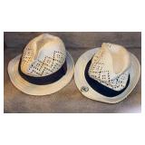 U.S. Polo Assn. Straw Fedora Sz S/M