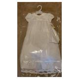 Sears White Formal Infant Dress Sz 6/9 M