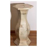 Floral Hexagonal Pedestal # 89449 11.5x26'