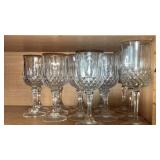 Crystal Wine Glasses Lot of 15 6.5' & 7.25'