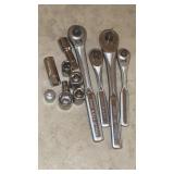 Vintage Craftsman USA Ratchet & Socket Lot