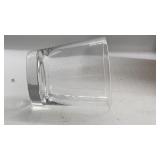 Vintage Set of (4) Clear Glass Lowball Tumblers