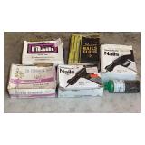 5 Box's Of Nails And Container Of Wire Nails