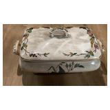Vintage Covered Rectangular Ceramic Tureen