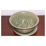 Signed Pottery Berry Bowl