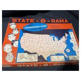 Vintage 1962 State-O-Rama Board Game