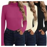 Neer 3-Pack Womenï¿½s Turtleneck Tops