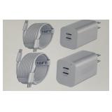 20W USB-C Fast Charger Set (2-Pack)