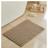 Waffle Bath Mat 16x24 Beige Non Slip