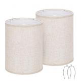 Go&So Linen Drum Lamp Shades Set of 2