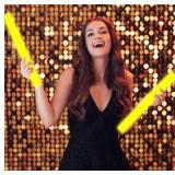 Glow Foam Light Sticks Yellow 23-24pc