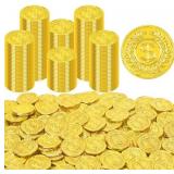 120 Gold Plastic Pirate Coins