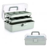BTSKY 3-Layer Plastic Dividing Storage Box Craft