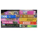 Scenic Jigsaw Puzzles 10 Count 500-1000+ Pc