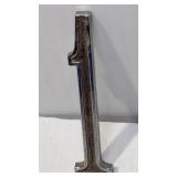 Chrome-Plated Metal House Number 1