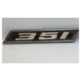 1969-1970 Ford Mustang 351 Fender Emblem