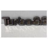 Buick Turbo 3.8 Metal Emblem 4.5ï¿½