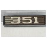 1969-1970 Ford Mustang 351 Emblem 3ï¿½
