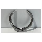Cadillac Chrome Metal 3.75ï¿½ Wreath Emblem