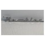 Rambler Chrome Trunk Emblem 6 Inches
