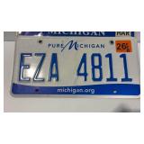 Michigan License Plates Lot Of 4
